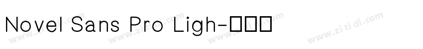 Novel Sans Pro Ligh字体转换